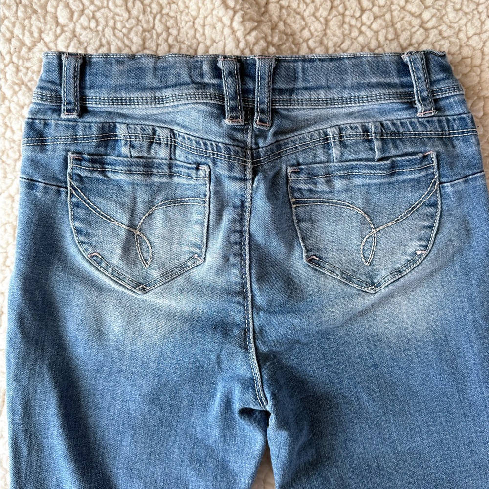 Wanna Betta Fit y Me girl Classic Blue Straight Leg Denim 6X - Picture 2 of 9